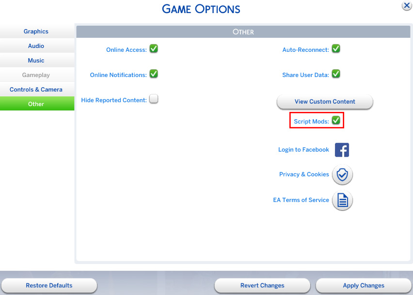 default sims 4 mods folder for windows and mac